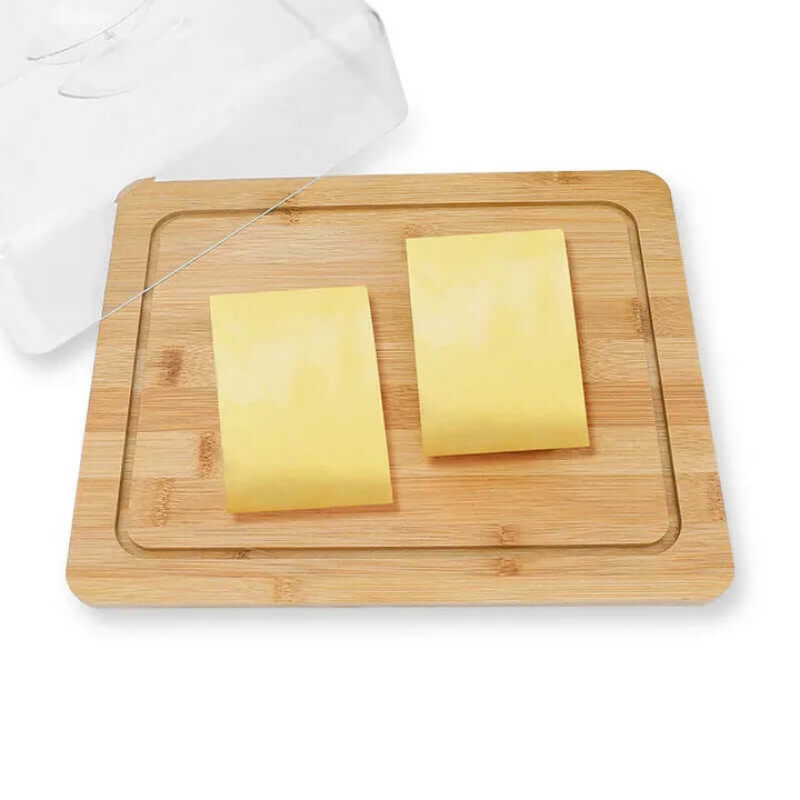 Smørboks med Bambuslåg - Friskholdsbeholder
