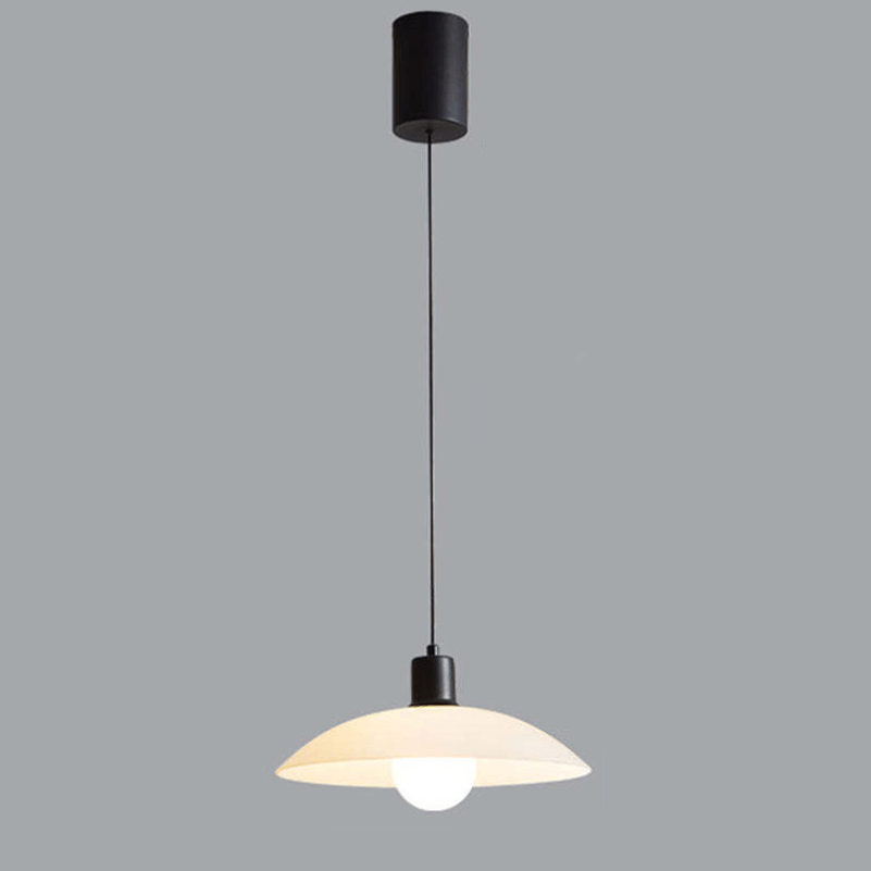 Minimalistisk Pendellampe i Hvidglas