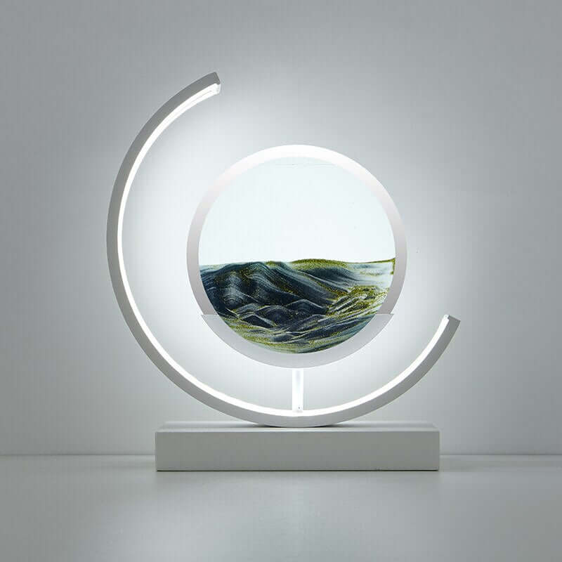 3D Sandbillede Bordlampe - Dynamisk Kunst