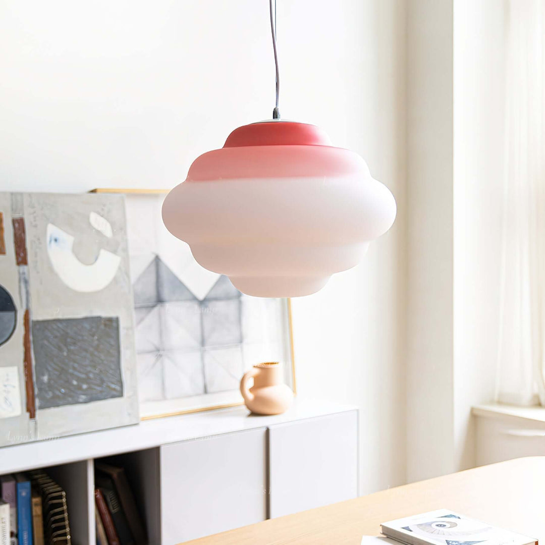 Gradient Sky Cloud Pendel Lampe