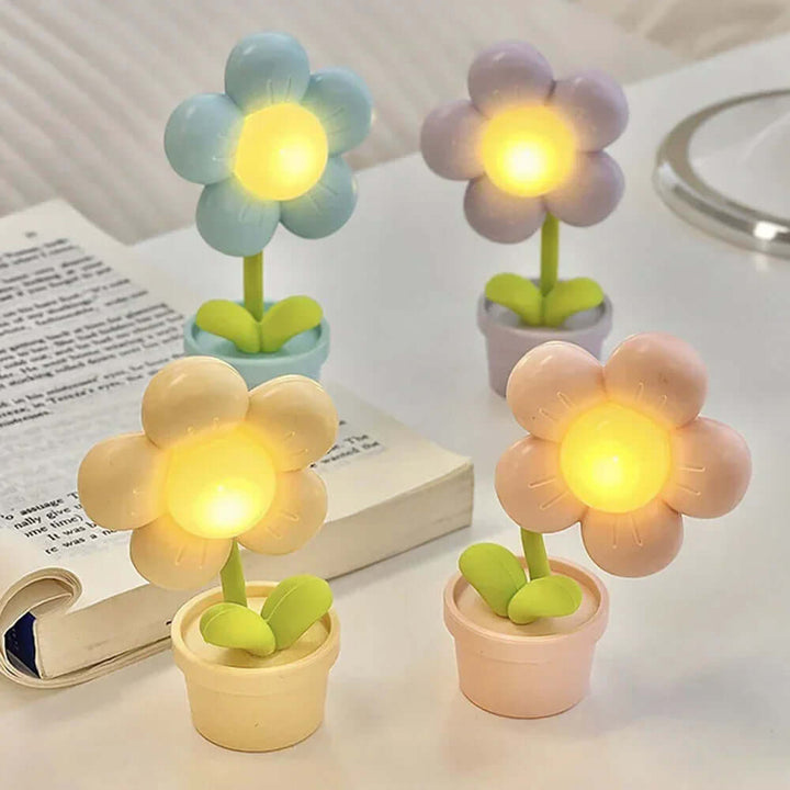 LED Blomster Bordlampe - Stemningslys Dekolampe