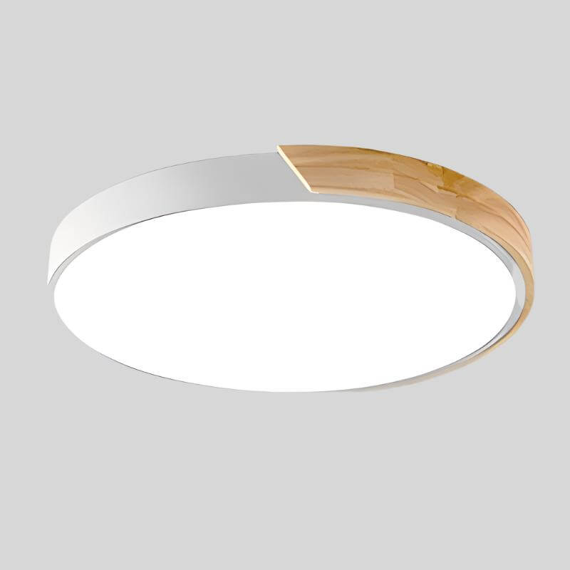Moderne Rund LED Loft Træloftlampe