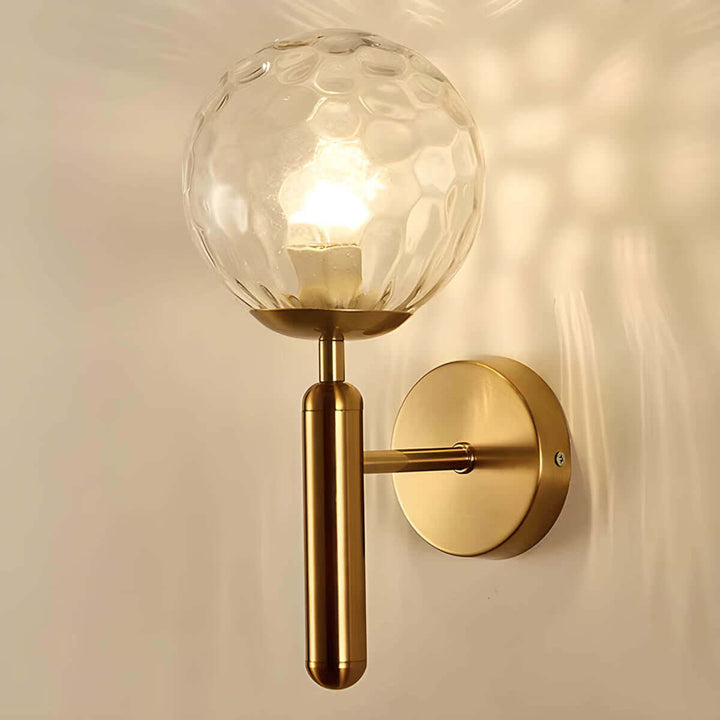 Elegant væglampe i vintage-stil, glas