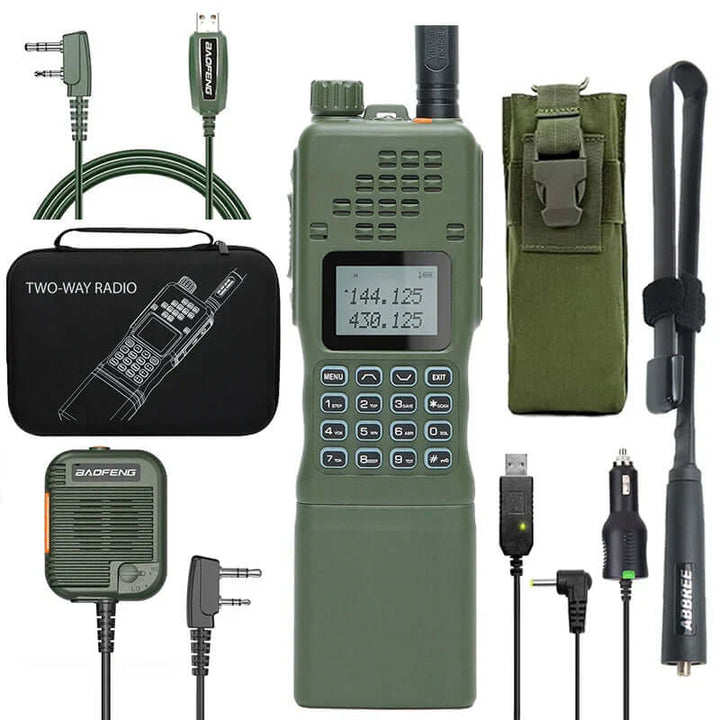 Kompakt Dualband Walkie-Talkie med LCD-Display
