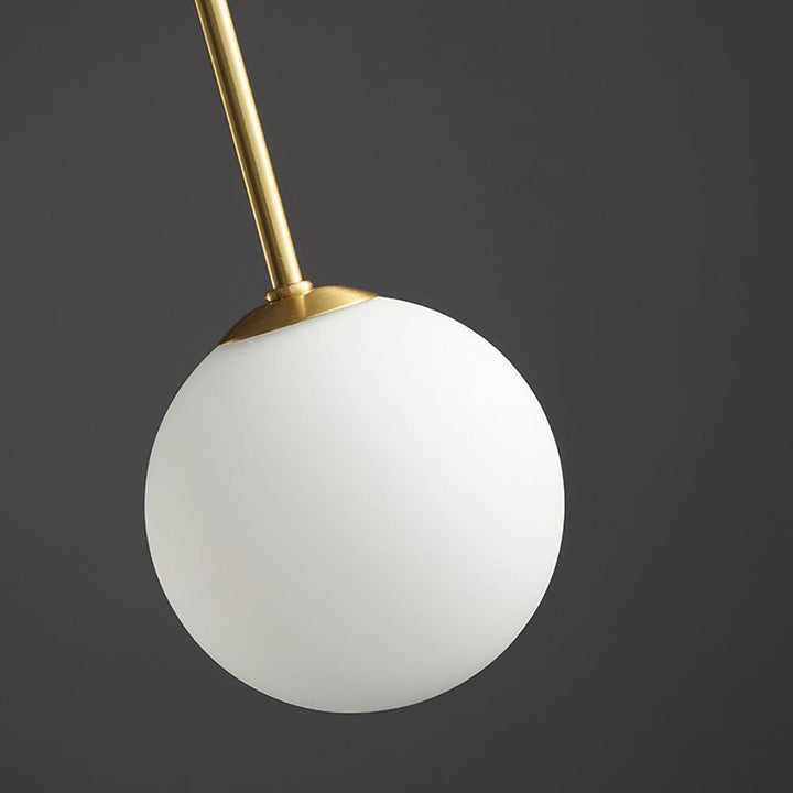 Elegant Glas & Metal Pendel Lampe