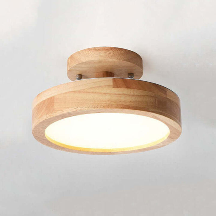 Dæmpbar LED Loftlampe i Trædesign