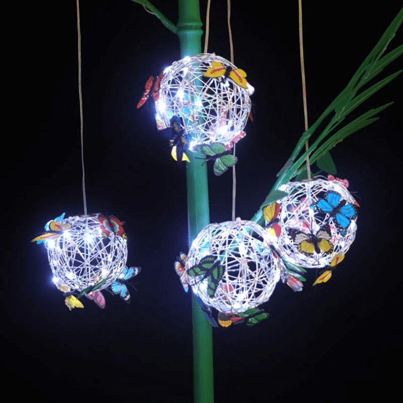 Solar Sommerfugl LED Havelampe