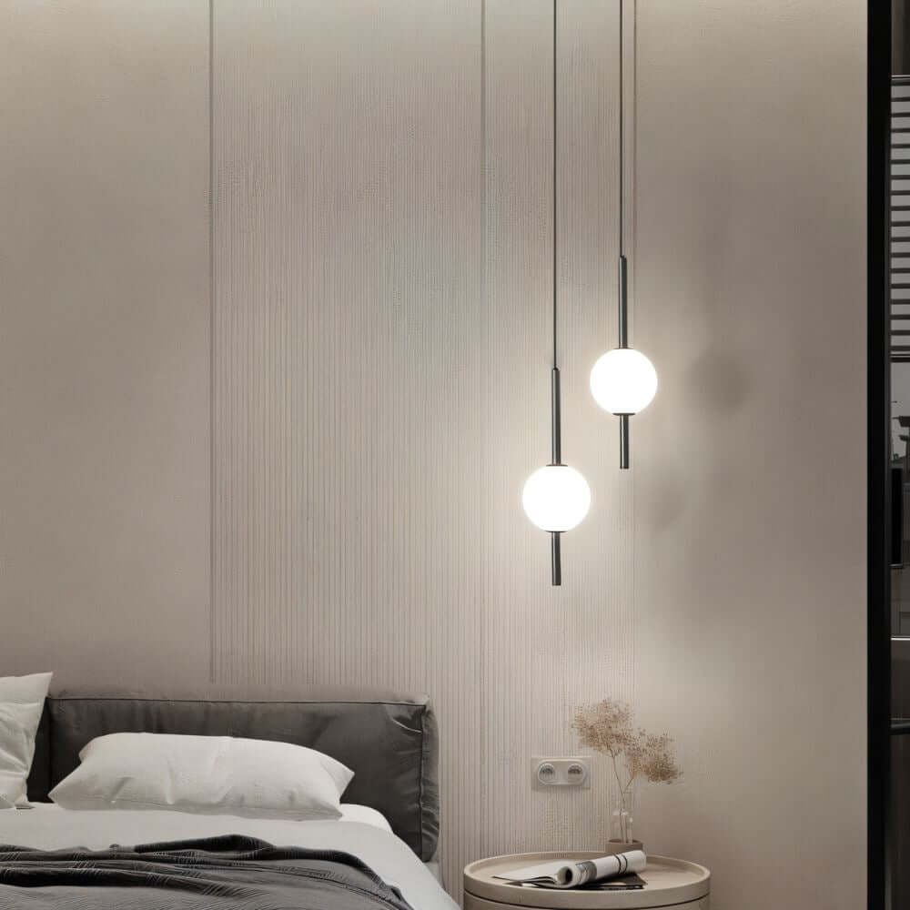Moderne Glaskugle Pendellampe