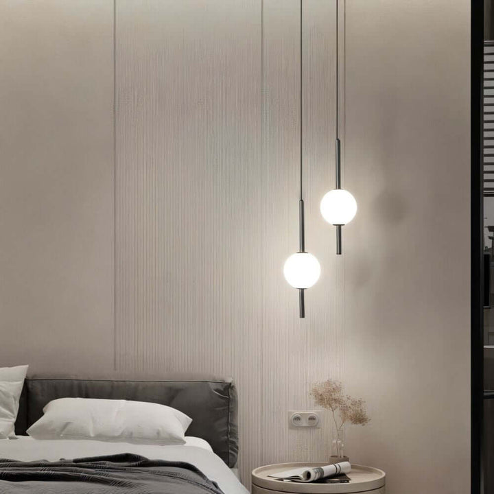 Moderne Glaskugle Pendellampe