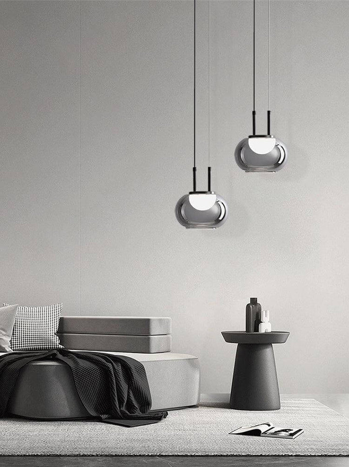 Moderne Halo Pendelophæng, 3-flamme