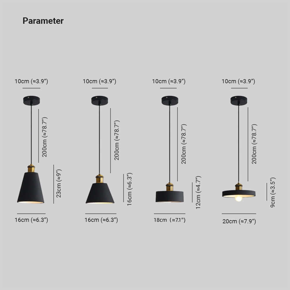 LED Pendellampe i Morandi-stil