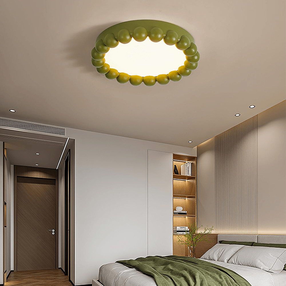 Moderne loftslampe i harpiks og akryl