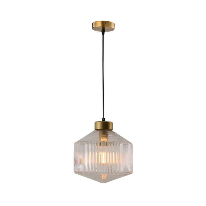 Moderne Tromle Glas Pendellampe Ø 25cm