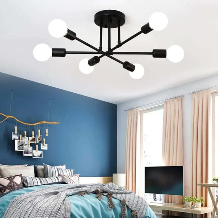 Moderne LED-loftlampe i metaldesign