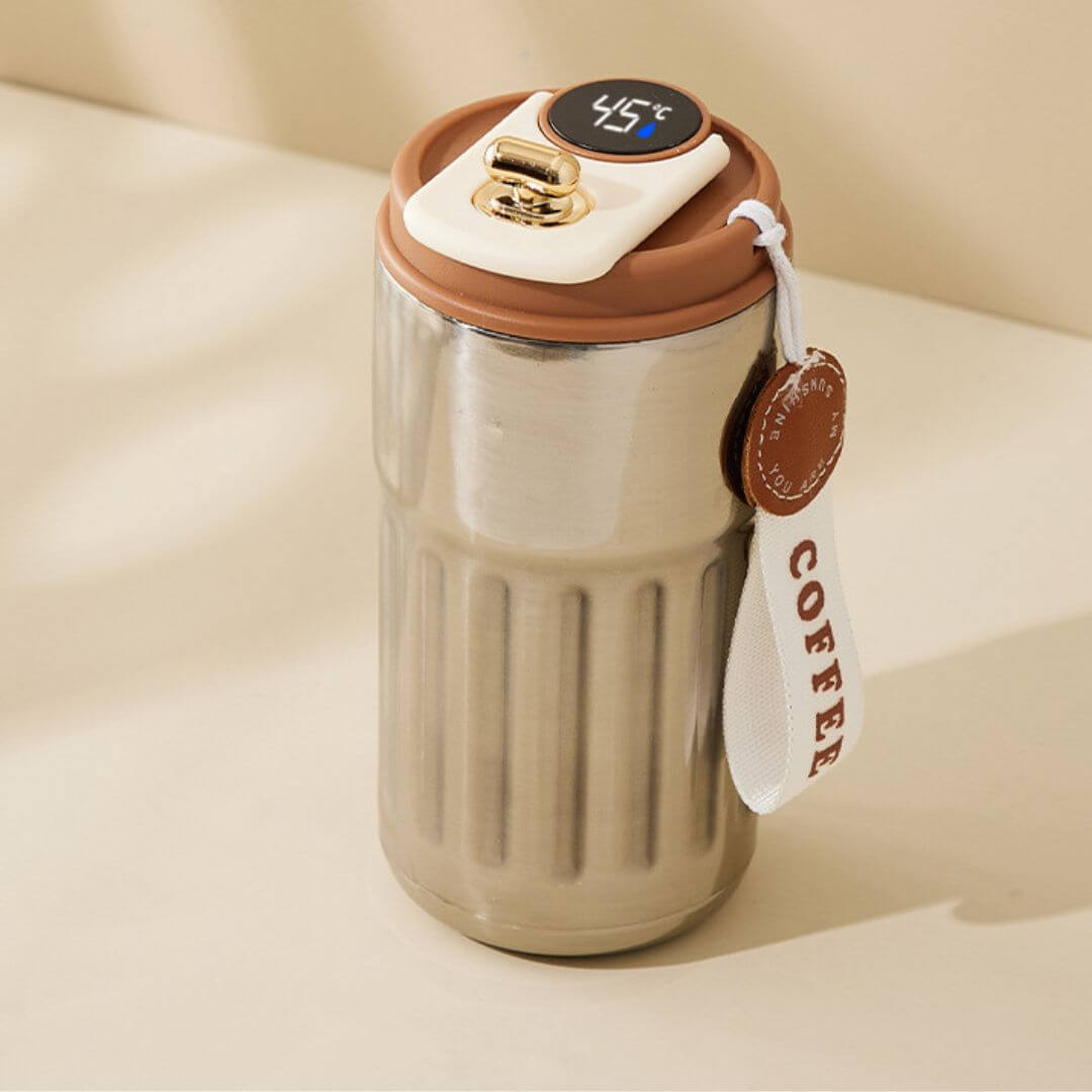 Isoleret termokop 450ml med LED temperaturvisning