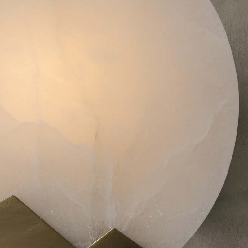 Minimalistisk marmor væglampe