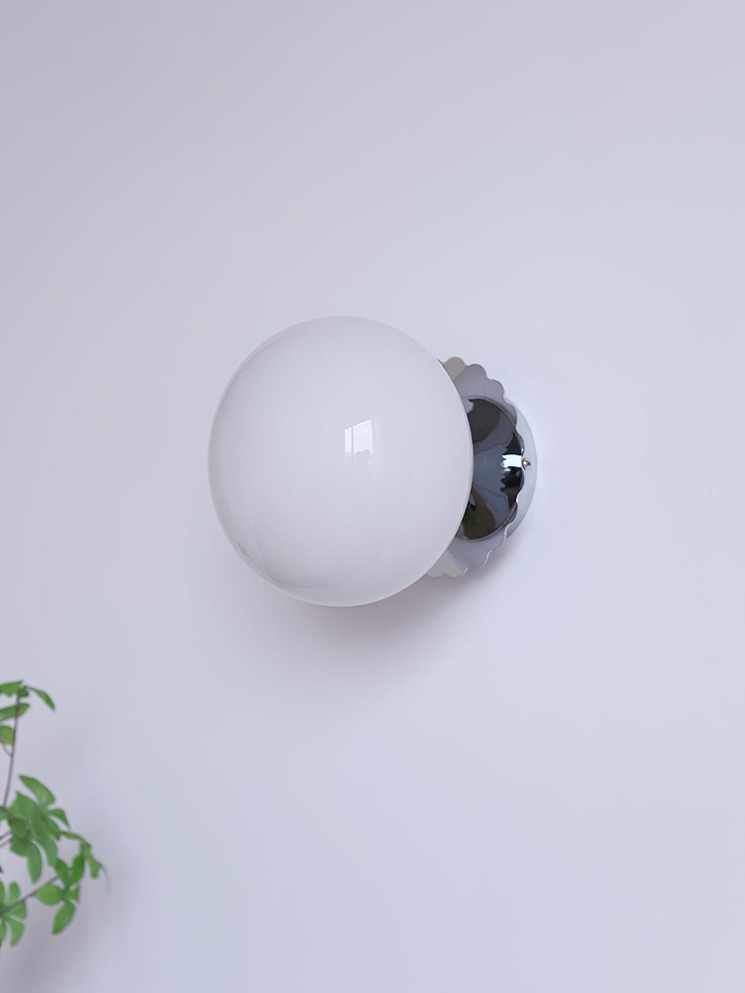 Moderne væglampe i rosa glas