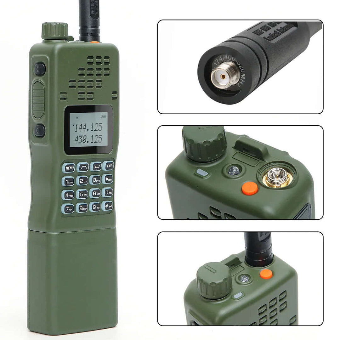 Kompakt Dualband Walkie-Talkie med LCD-Display