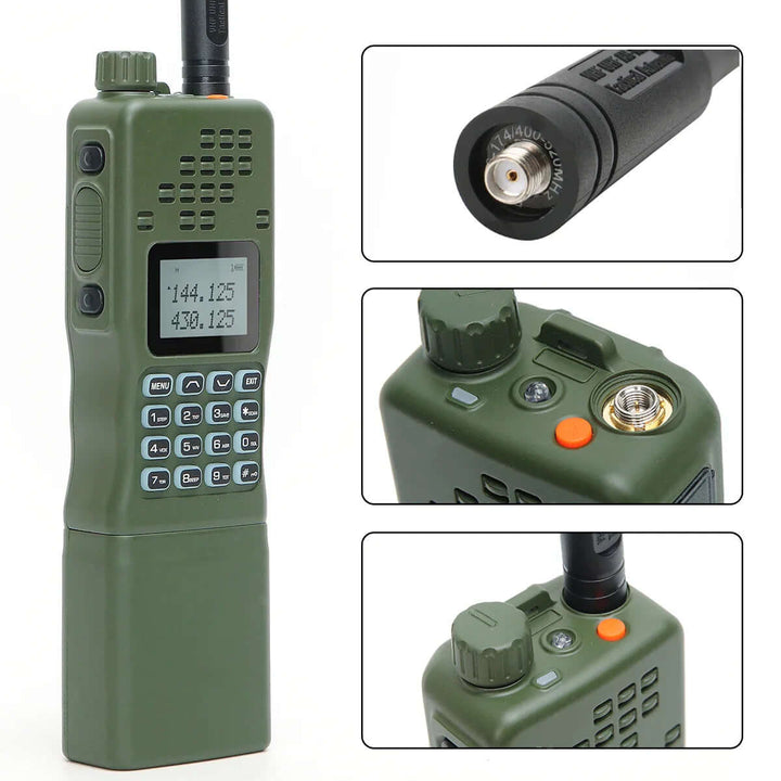 Kompakt Dualband Walkie-Talkie med LCD-Display