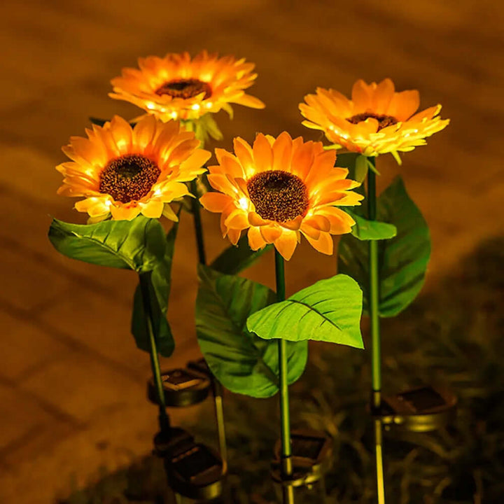 Solar LED Solcelle-Solsikkebelysning til Have
