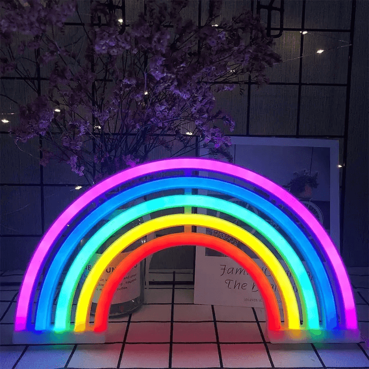 LED Regnbue Natlys Stemningslampe