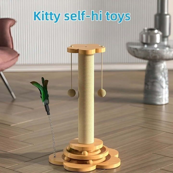 Trækattelegetøj med bolde