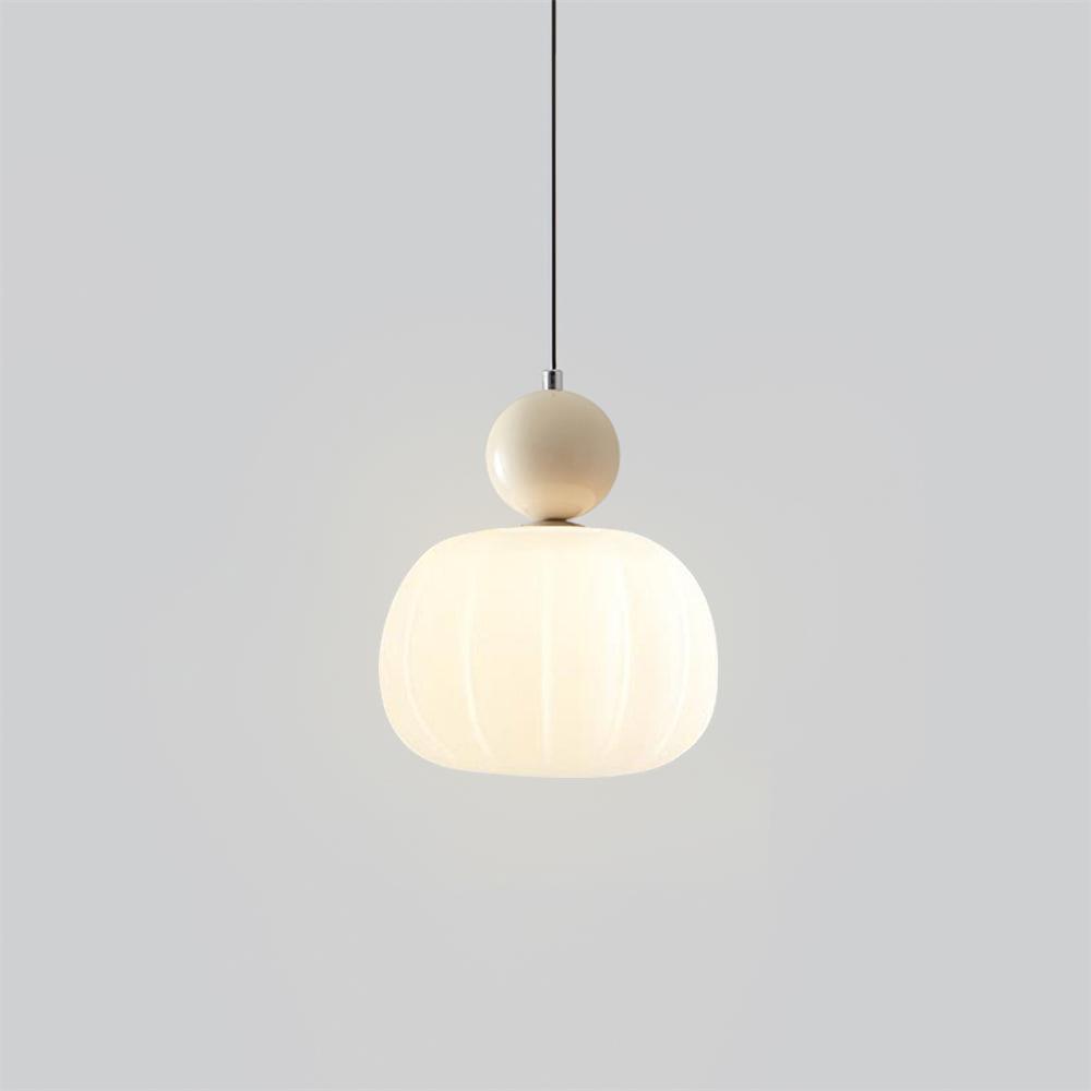 Elegant Græskar Pendellampe, 14 cm