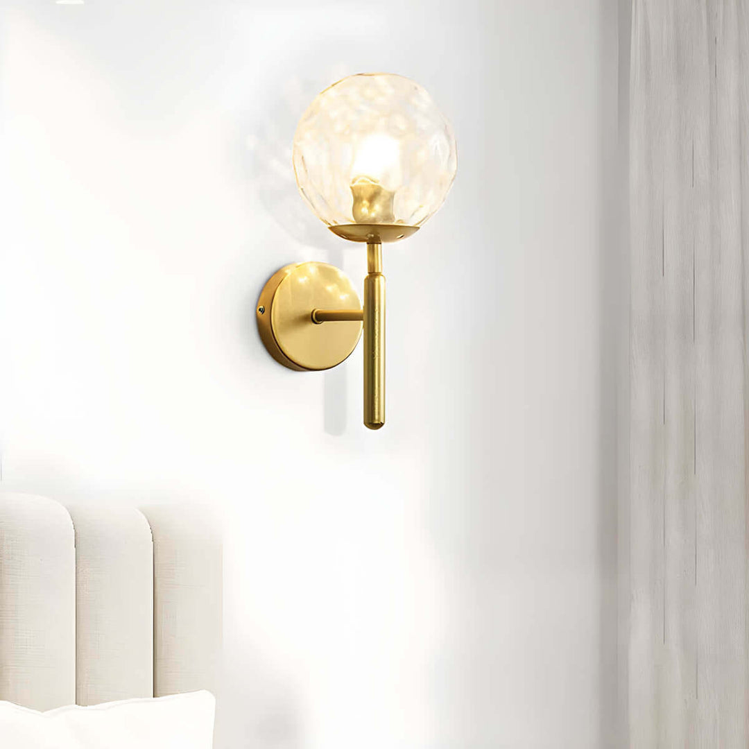 Elegant væglampe i vintage-stil, glas