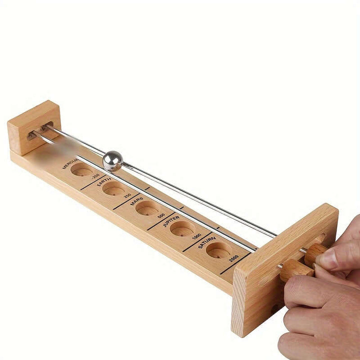 Træ-pinballspil - Rumrejse for familien