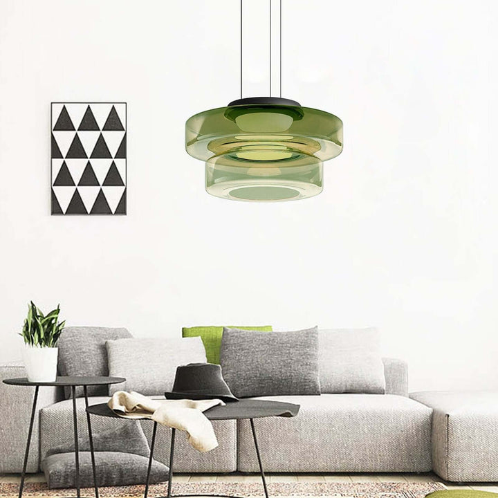 Elegant Bauhaus Glas Pendel Lampe