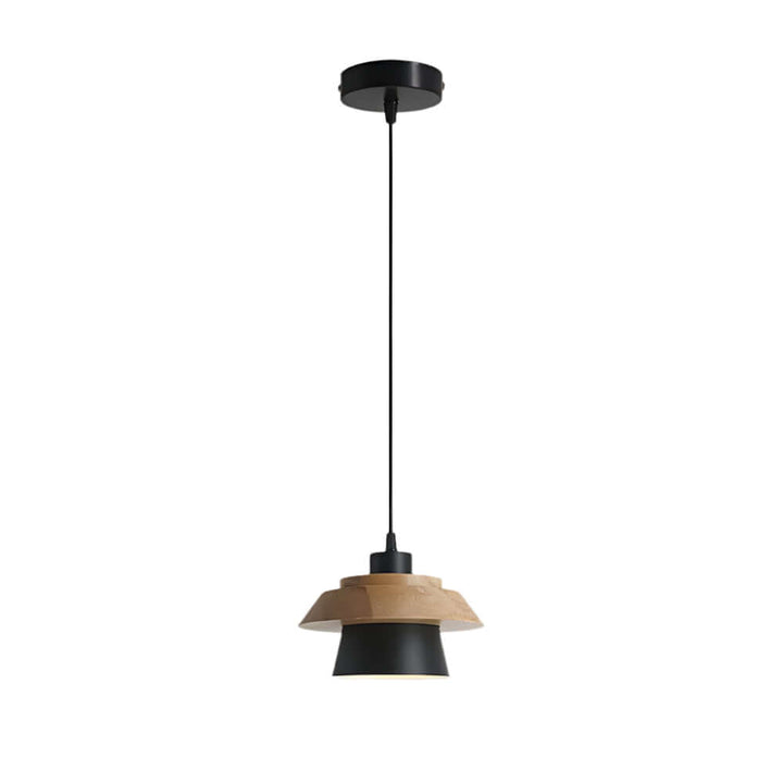Træ og Sten Pendel Designer Lampe