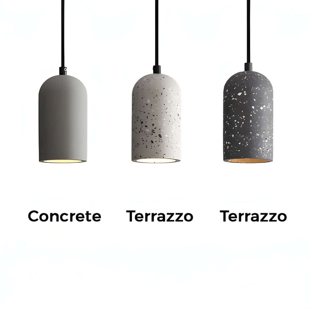 Minimalistisk beton pendellampe til stuen