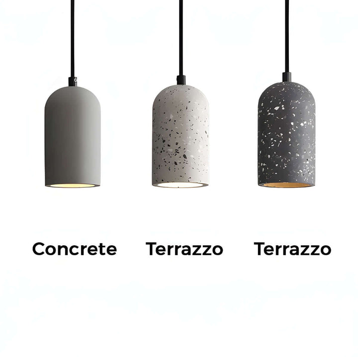 Minimalistisk beton pendellampe til stuen