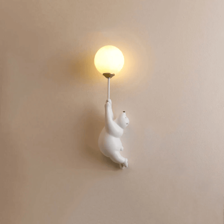 LED-væglampe med bjørnedesign til børneværelset