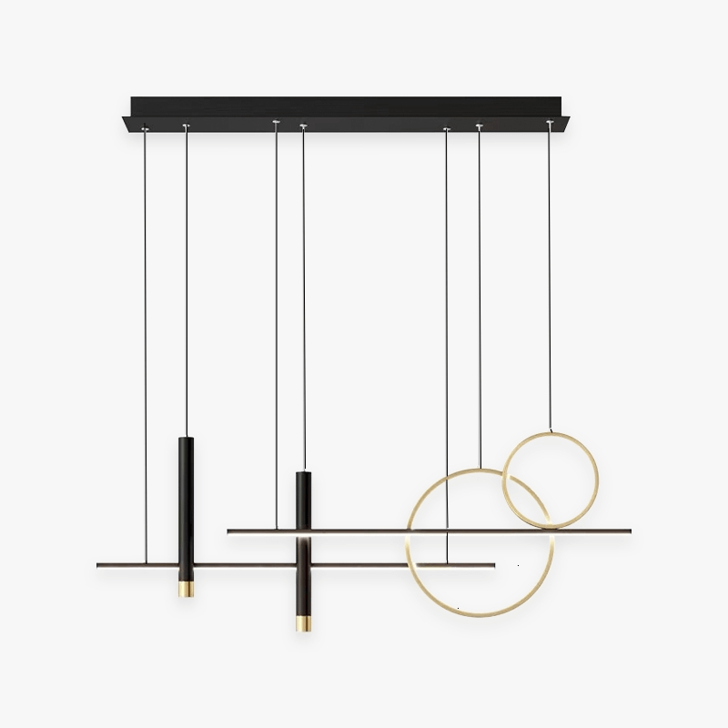 Moderne LED Pendellampe i sort
