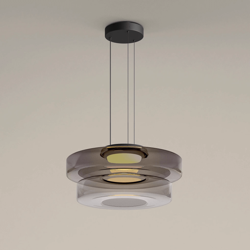 Elegant Bauhaus Glas Pendel Lampe