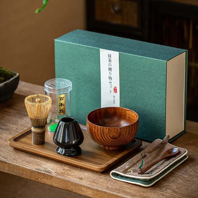 Matcha-sæt til traditionel teceremoni