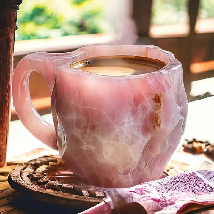 Elegant kaffekop i krystalglas, 350 ml