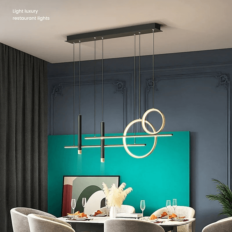 Moderne LED Pendellampe i sort