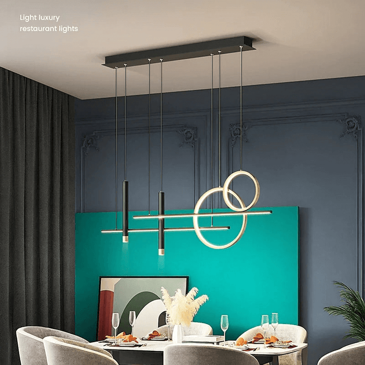 Moderne LED Pendellampe i sort