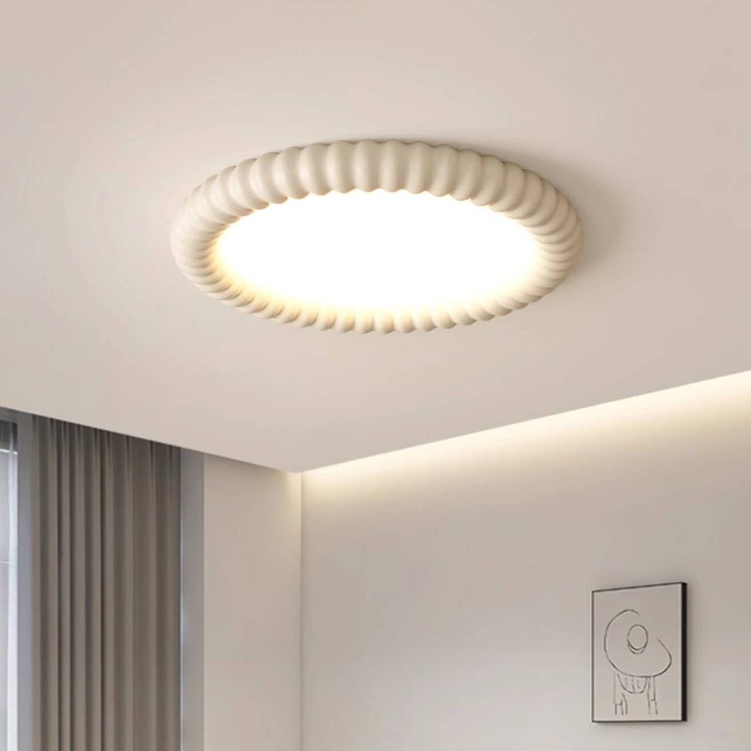 LED Loftloftslampe med bølge-design