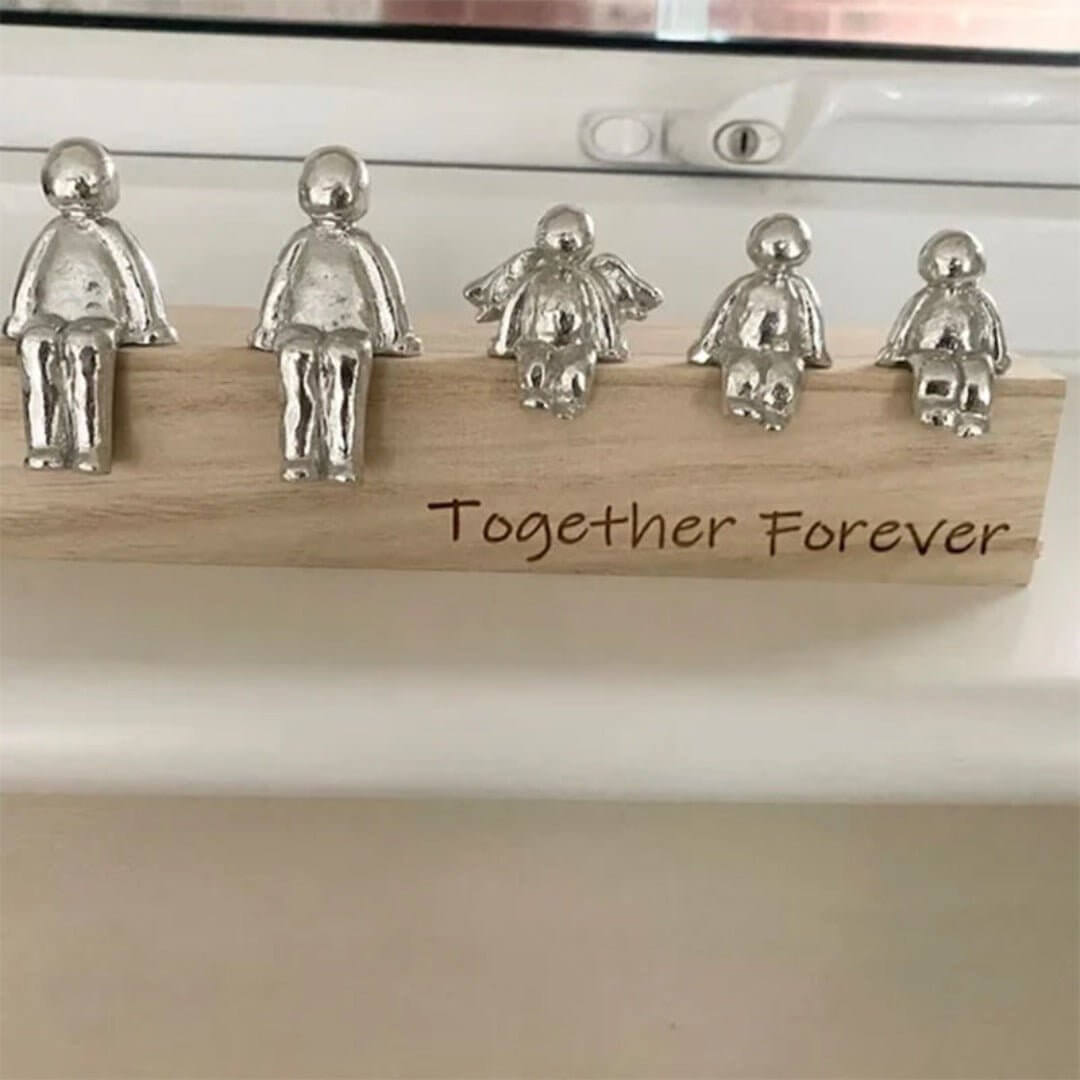Familiestatue Enhed Sølv