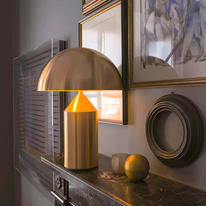 Vintage bordlampe med moderne flair