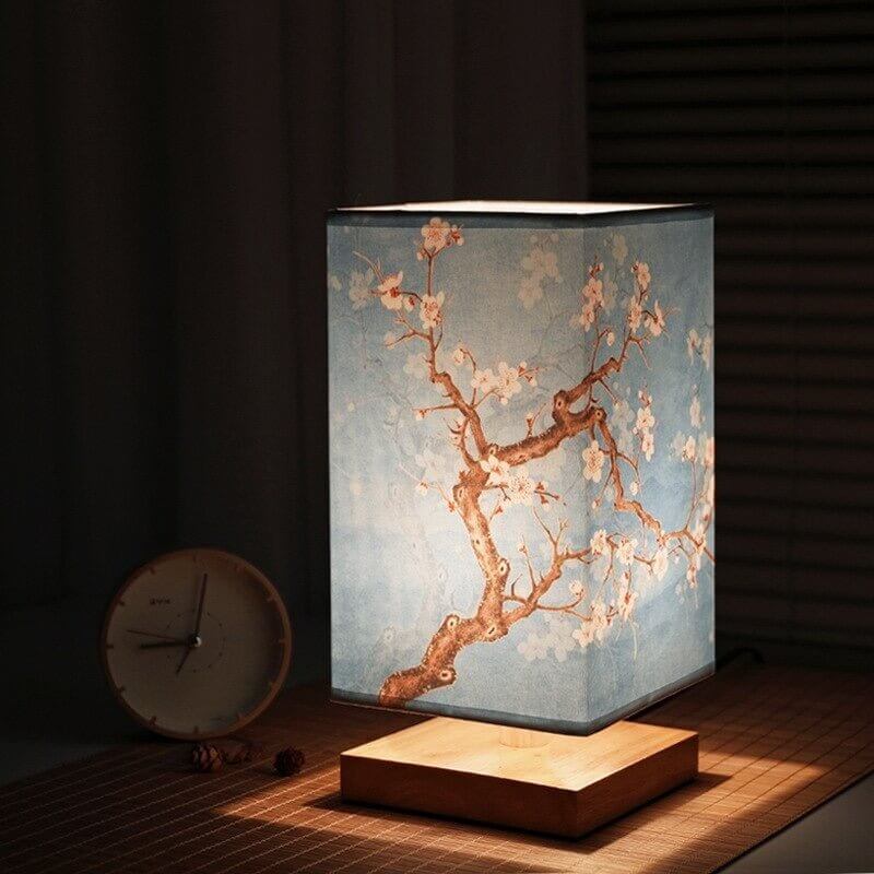 Minimalistisk bordlampe i bambus design