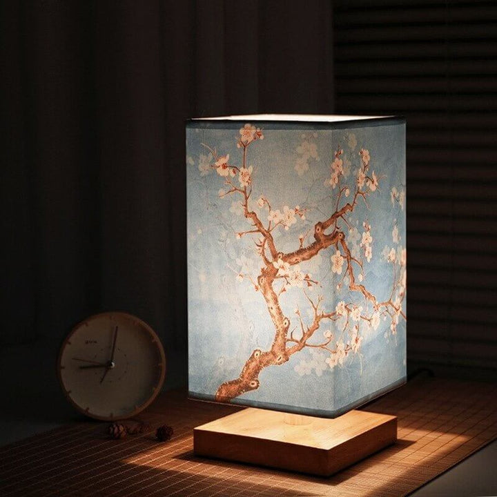 Minimalistisk bordlampe i bambus design