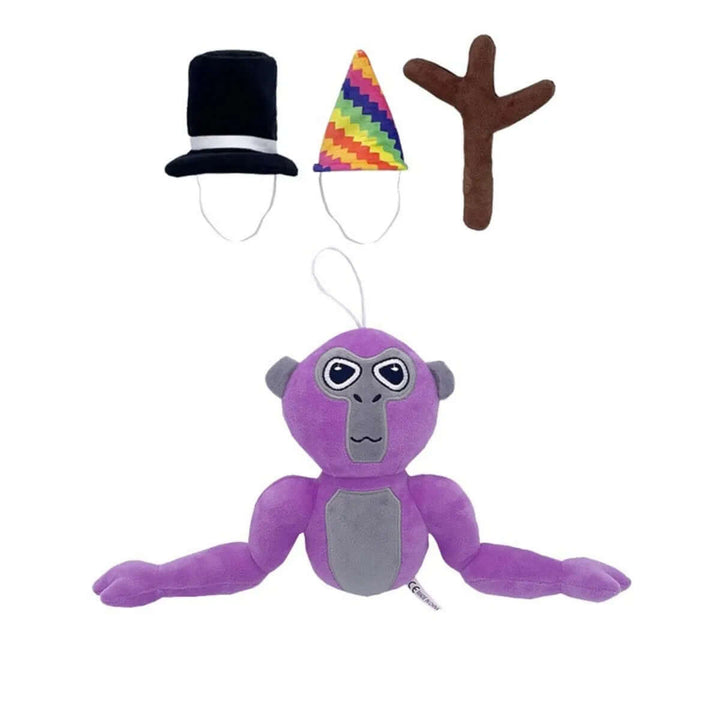 Bunt og blødt gorilla-plysdyr