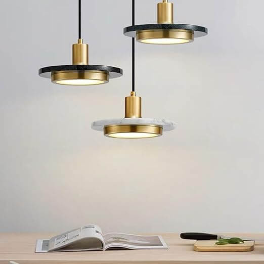 Elegant Marmor Pendel Lampe til Hjemmet