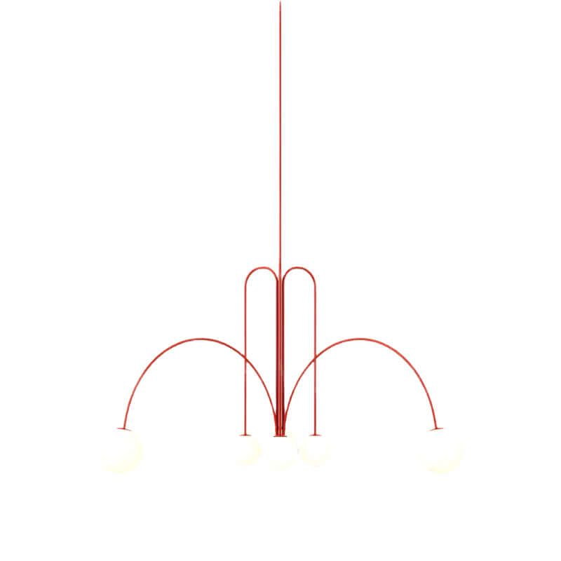 Elegant Glas & Metal Pendel Lampe