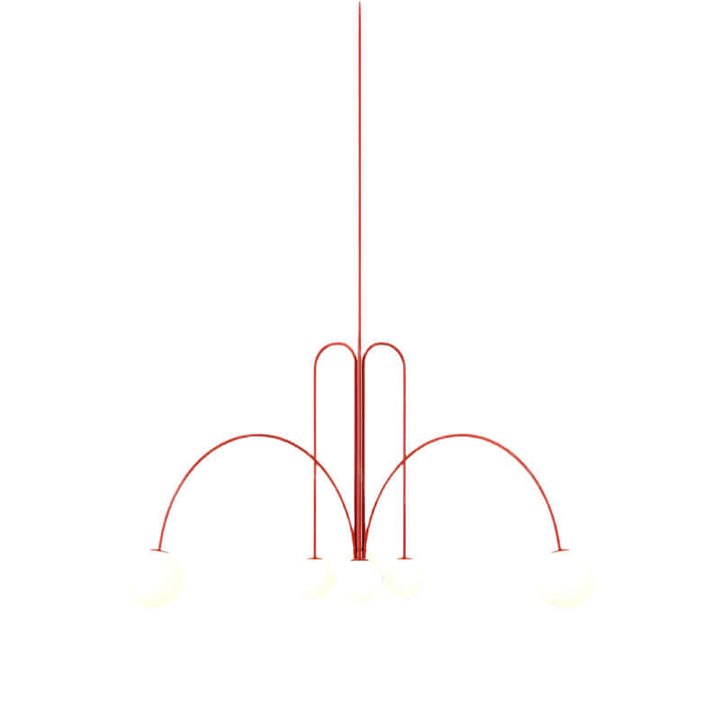 Elegant Glas & Metal Pendel Lampe