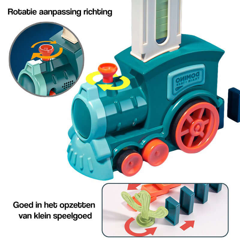 Automatisk Dominospil Sæt - Kreativ Sjov for Børn